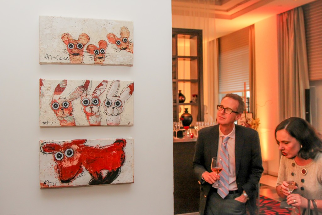 Paintings by Hervé Maury (Photo Courtesy of Peter Stepanek)